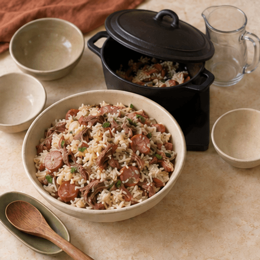 Arroz carreteiro (beef rice)