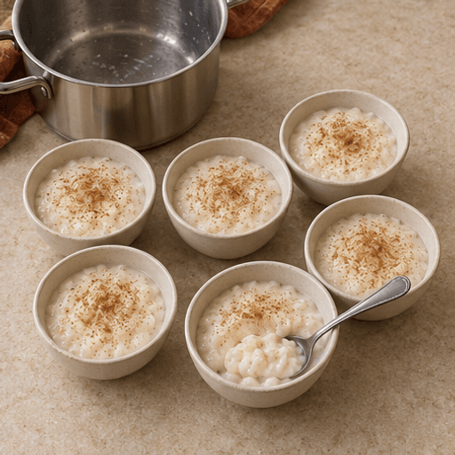 Creamy rice pudding