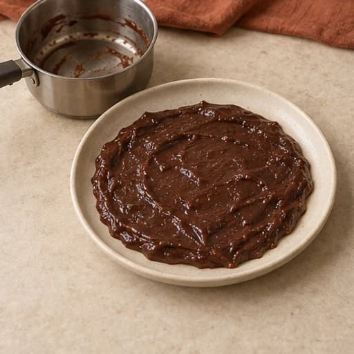 Visual guide for brigadeiro truffles: Let the mixture cool