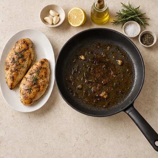 Visual guide for golden pan-fried chicken: Let it rest.