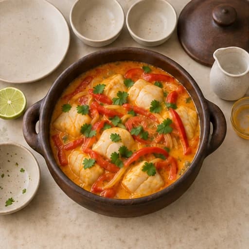 Visual guide for bahian moqueca: Finish with freshness.