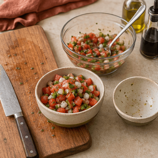 Fresh Brazilian vinaigrette salsa